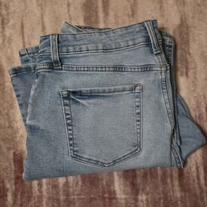 M Jeans by Maurices Distressed Flare Jeans Size 16 Curvy High Rise